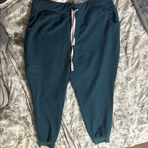 Women’s Figs Teal Technical Collection Pants scrubs
